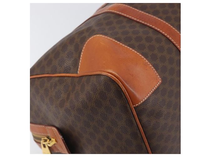 Céline CELINE Macadam Boston Bag PVC Leather Brown Gold Tone Auth 196408A - view 15