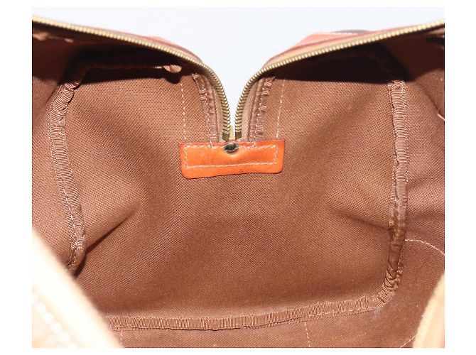 Céline CELINE Macadam Boston Bag PVC Leather Brown Gold Tone Auth 196408A - view 22