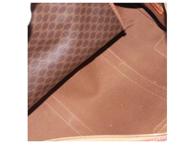 Céline CELINE Macadam Boston Bag PVC Leather Brown Gold Tone Auth 196408A - view 9
