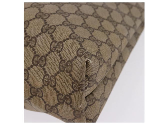 Borsa Tote GUCCI GG Supreme Web Sherry Line PVC Beige Oro 39 02 003 Auth 199642 - vista 10