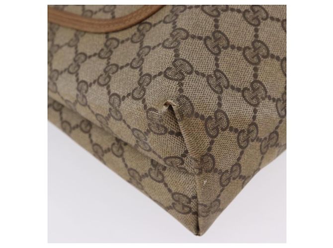 Borsa Tote GUCCI GG Supreme Web Sherry Line PVC Beige Oro 39 02 003 Auth 199642 - vista 15