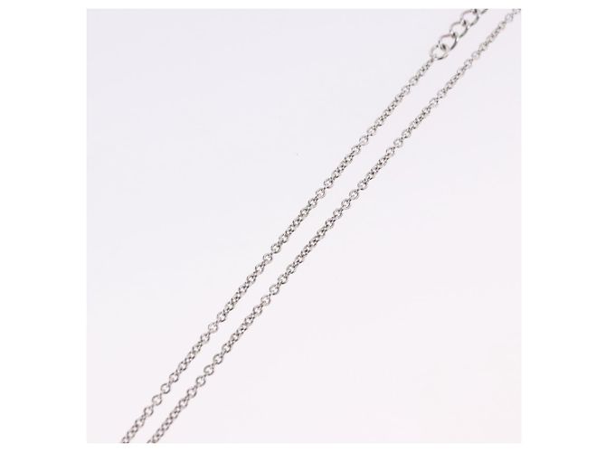 Collana Christian Dior metallo Silver Auth ka5906 Argento - vista 10