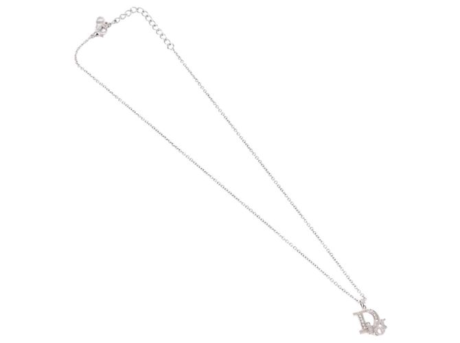 Collana Christian Dior metallo Silver Auth ka5906 Argento - vista 2