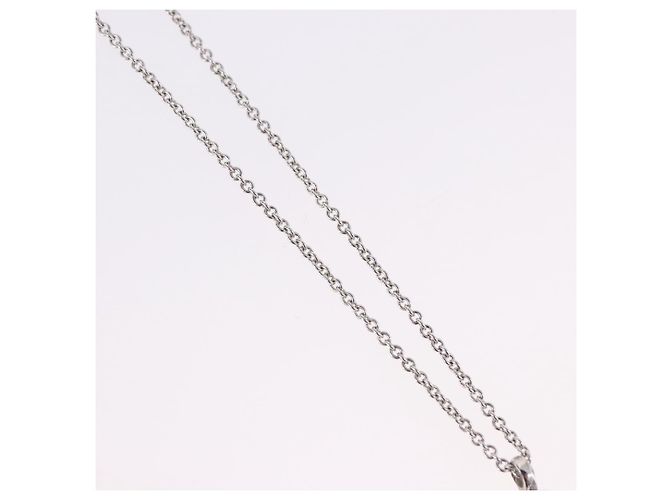 Collana Christian Dior metallo Silver Auth ka5906 Argento - vista 4