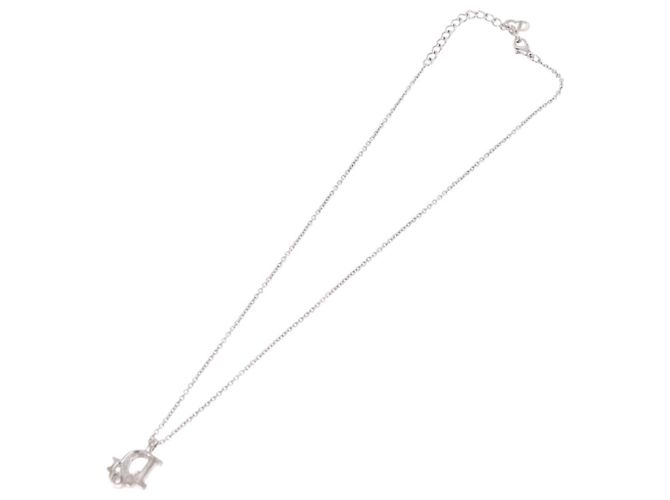 Collana Christian Dior metallo Silver Auth ka5906 Argento - vista 7