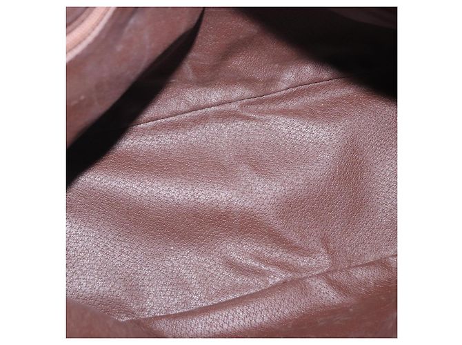 Borsa a mano Burberrys Nova Check PVC Beige Gold Auth 197676 D'oro - vista 11