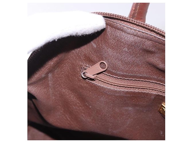 Borsa a mano Burberrys Nova Check PVC Beige Gold Auth 197676 D'oro - vista 23