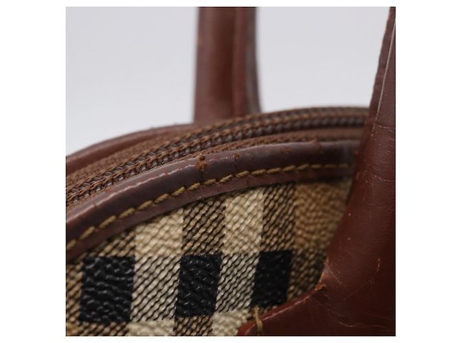 Borsa a mano Burberrys Nova Check PVC Beige Gold Auth 197676 D'oro - vista 9