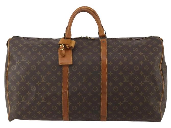 LOUIS VUITTON Monogram Keepall 60 Boston Bag M41422 LV Auth 199681 Monograma - vista 13