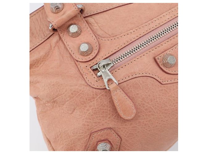 Borsa BALENCIAGA Giant The First in pelle 2way Rosa Argento 240577 Auth 197329V - vista 19