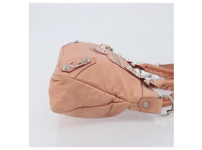 Borsa BALENCIAGA Giant The First in pelle 2way Rosa Argento 240577 Auth 197329V - vista 3
