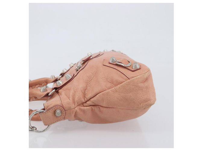 Borsa BALENCIAGA Giant The First in pelle 2way Rosa Argento 240577 Auth 197329V - vista 4
