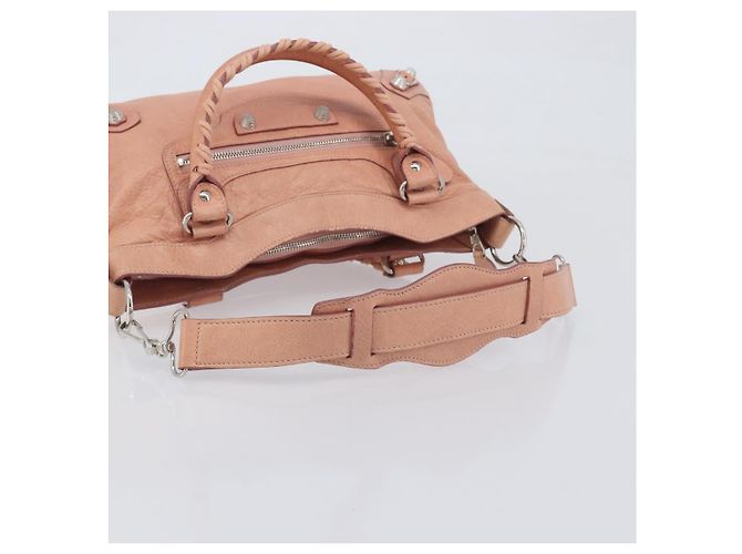 Borsa BALENCIAGA Giant The First in pelle 2way Rosa Argento 240577 Auth 197329V - vista 9