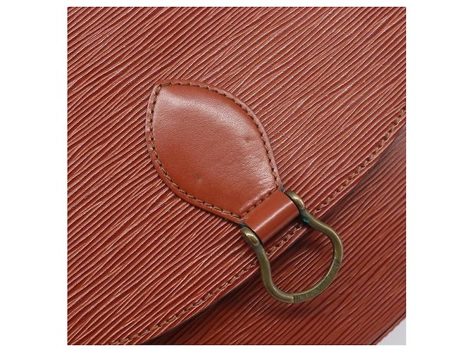 Borsa a tracolla LOUIS VUITTON Epi Saint Cloud GM Brown M52193 LV Auth BA15091 Marrone - vista 18