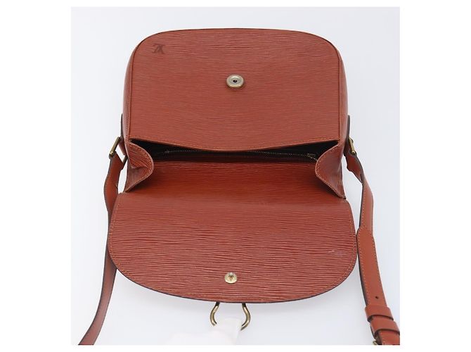 Borsa a tracolla LOUIS VUITTON Epi Saint Cloud GM Brown M52193 LV Auth BA15091 Marrone - vista 19