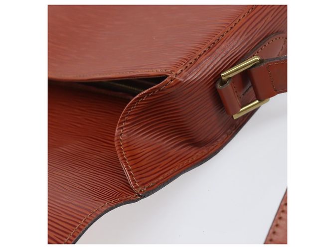 Borsa a tracolla LOUIS VUITTON Epi Saint Cloud GM Brown M52193 LV Auth BA15091 Marrone - vista 20