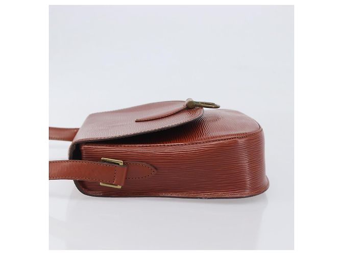 Borsa a tracolla LOUIS VUITTON Epi Saint Cloud GM Brown M52193 LV Auth BA15091 Marrone - vista 4