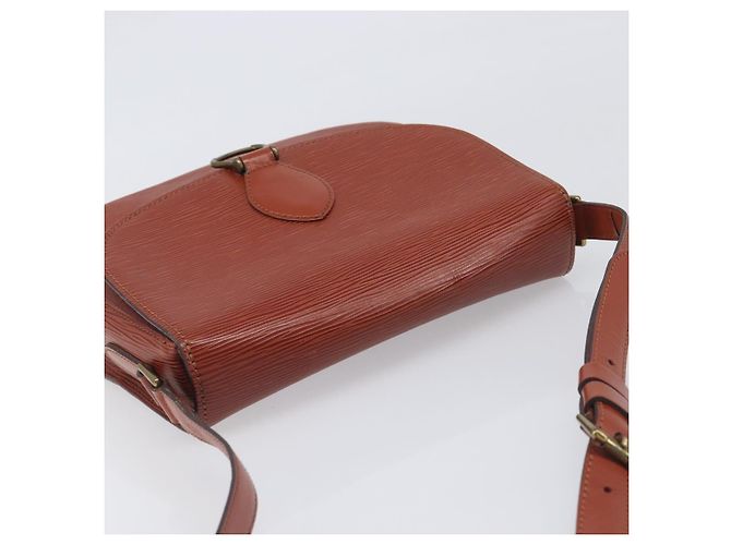 Borsa a tracolla LOUIS VUITTON Epi Saint Cloud GM Brown M52193 LV Auth BA15091 Marrone - vista 6