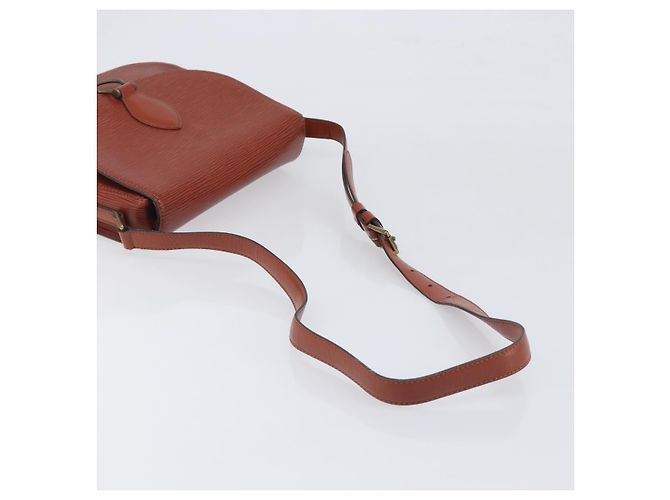 Borsa a tracolla LOUIS VUITTON Epi Saint Cloud GM Brown M52193 LV Auth BA15091 Marrone - vista 7