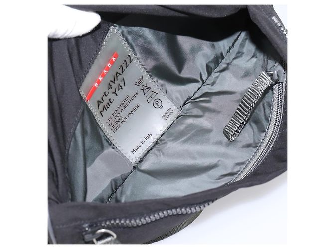 PRADA Borsa a tracolla PRADA Sports Nylon Nero Auth 199659A - vista 11