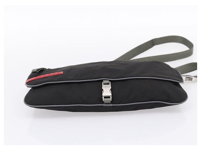 PRADA Borsa a tracolla PRADA Sports Nylon Nero Auth 199659A - vista 5