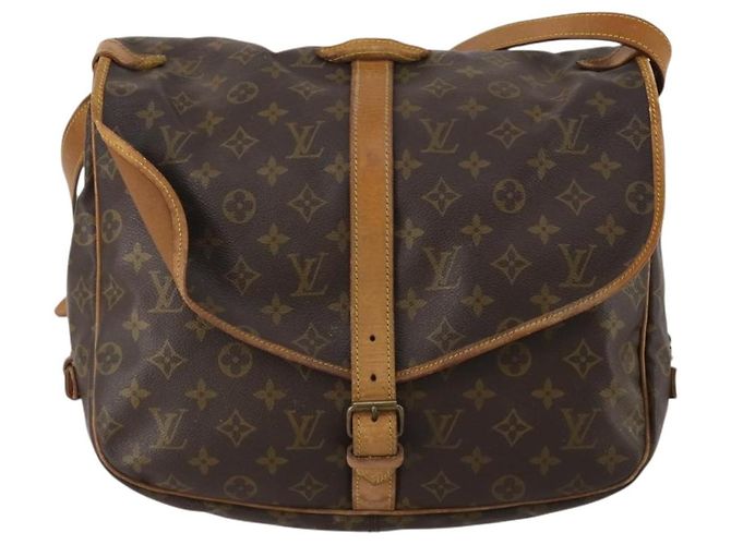 LOUIS VUITTON Monogram Saumur 35 Shoulder Bag M42254 LV Auth BA14790 Monogramma - vista 13