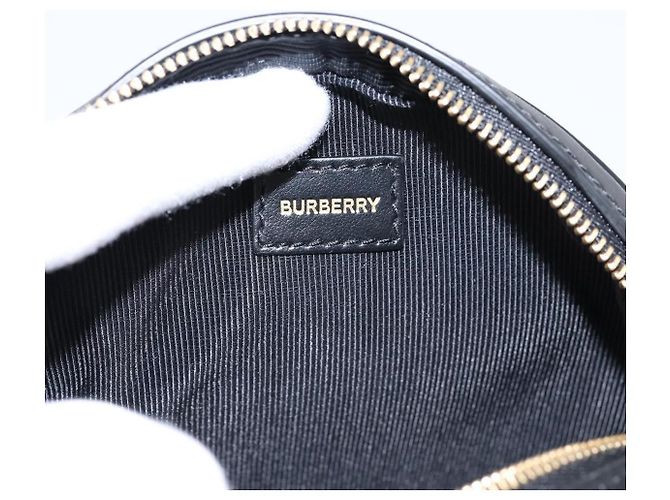 Borsa BURBERRY Nova Check Icon Stripe Louise Bag PVC 2way Beige 8051846 Auth SW2764M D'oro - vista 19