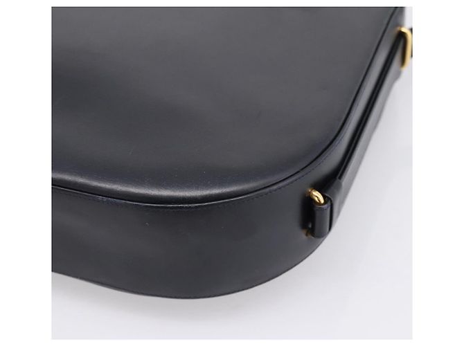 Borsa a tracolla CARTIER Sapphire Line in pelle nera e oro Auth ki6781A Nero D'oro - vista 15