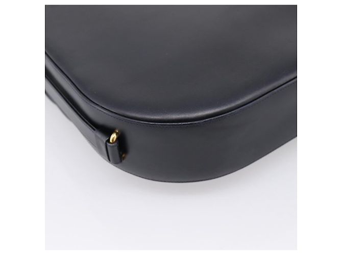 Borsa a tracolla CARTIER Sapphire Line in pelle nera e oro Auth ki6781A Nero D'oro - vista 16