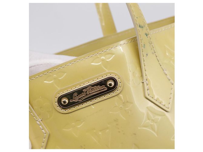 Borsa a mano LOUIS VUITTON Monogram Vernis Wilshire PM Broncorail M91452 Auth 198982 - vista 17