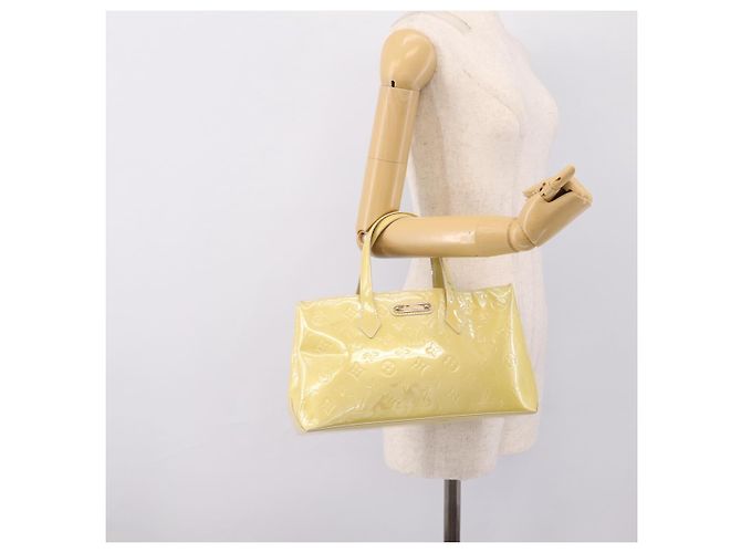 Borsa a mano LOUIS VUITTON Monogram Vernis Wilshire PM Broncorail M91452 Auth 198982 - vista 23