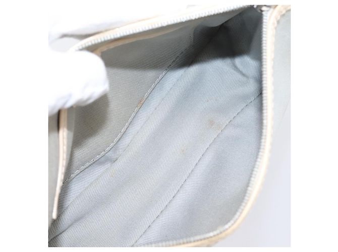 Céline Borsa a mano CELINE Macadam Canvas Azzurro Argento Auth 200167 Blu chiaro - vista 11