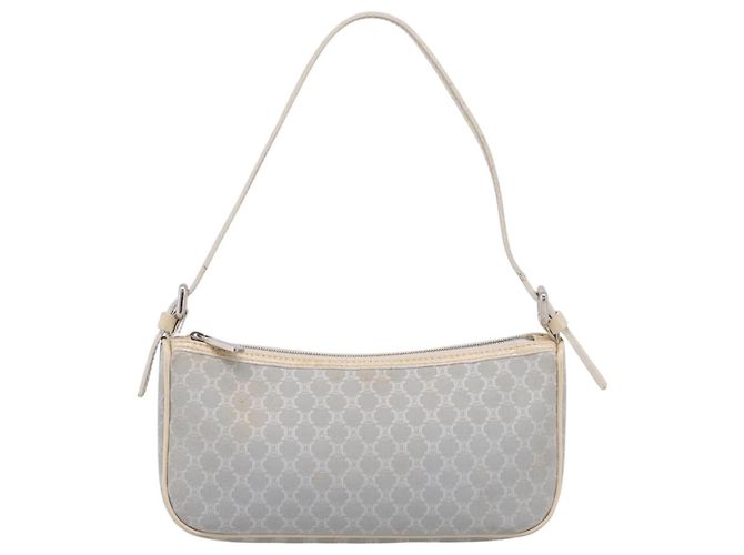 Céline Borsa a mano CELINE Macadam Canvas Azzurro Argento Auth 200167 Blu chiaro - vista 13