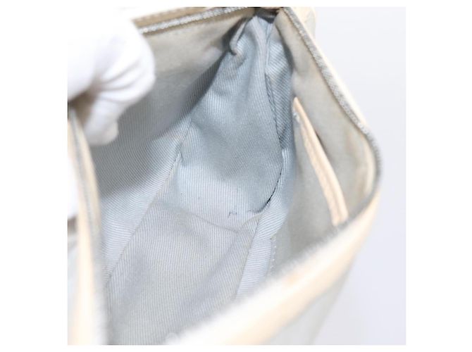 Céline Borsa a mano CELINE Macadam Canvas Azzurro Argento Auth 200167 Blu chiaro - vista 19