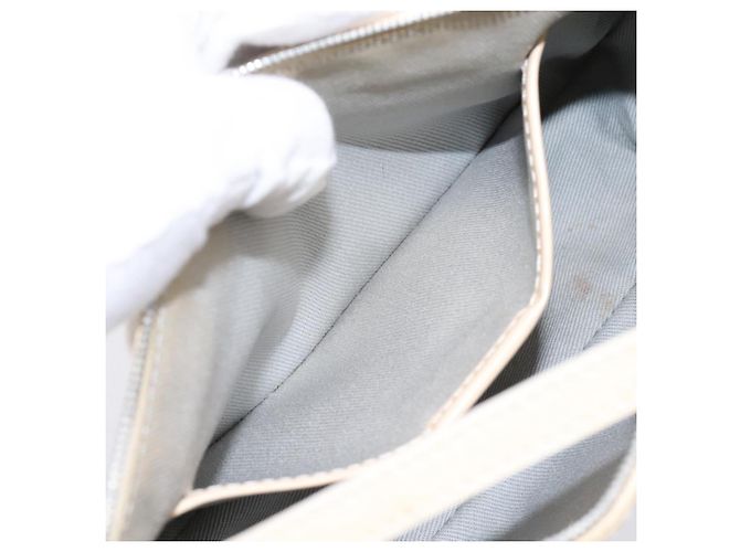Céline Borsa a mano CELINE Macadam Canvas Azzurro Argento Auth 200167 Blu chiaro - vista 20