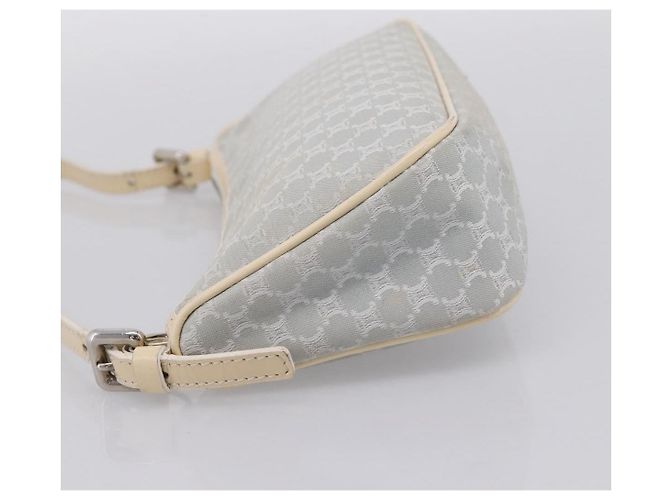 Céline Borsa a mano CELINE Macadam Canvas Azzurro Argento Auth 200167 Blu chiaro - vista 3