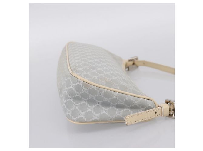 Céline Borsa a mano CELINE Macadam Canvas Azzurro Argento Auth 200167 Blu chiaro - vista 4