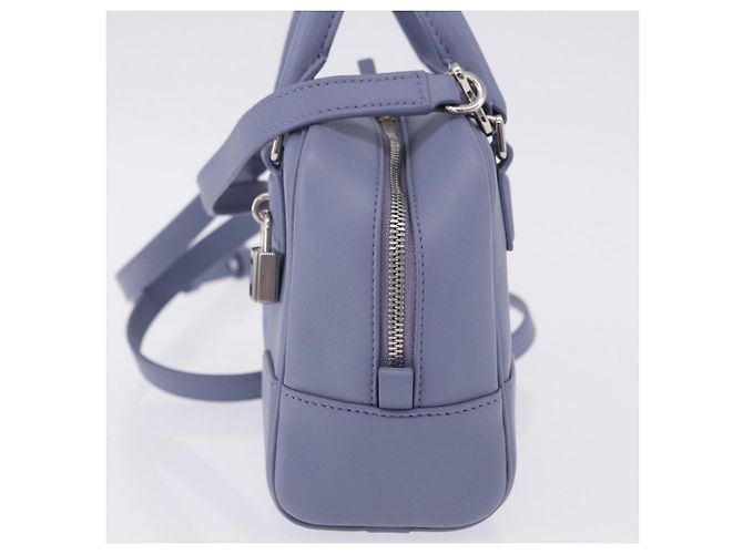 LOEWE Studio Ghibli Amazona 16 Calcifer Pelle Blu Auth 167493SM Argento - vista 3