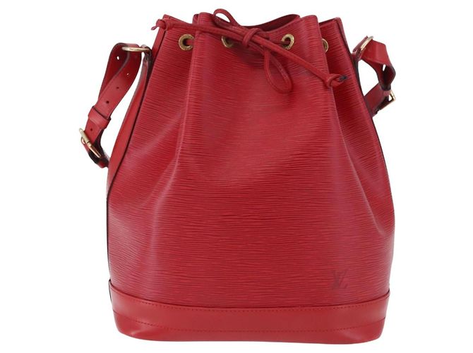 Borsa a tracolla LOUIS VUITTON Epi Noe Rossa M44007 LV Auth BA14922A Rosso - vista 13