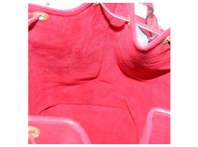 Borsa a tracolla LOUIS VUITTON Epi Noe Rossa M44007 LV Auth BA14922A Rosso - vista 18