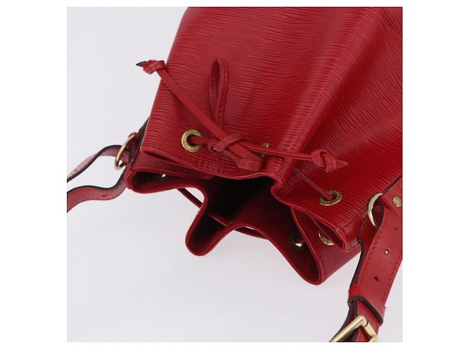 Borsa a tracolla LOUIS VUITTON Epi Noe Rossa M44007 LV Auth BA14922A Rosso - vista 6