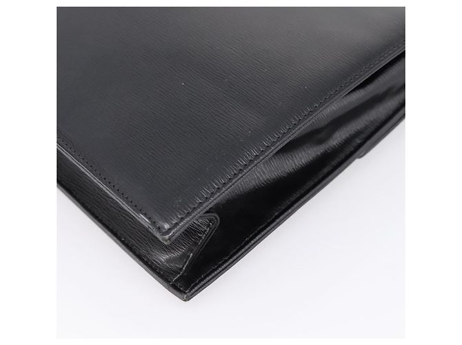 Borsa a tracolla Christian Dior in pelle nera e oro Auth 200949 Nero D'oro - vista 15
