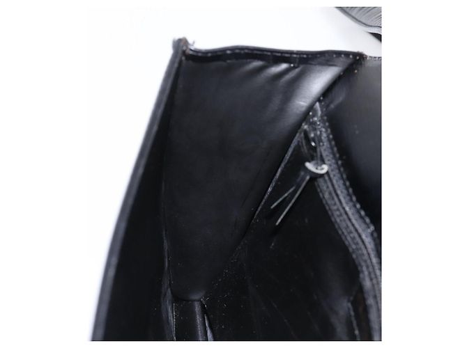 Borsa a tracolla Christian Dior in pelle nera e oro Auth 200949 Nero D'oro - vista 18