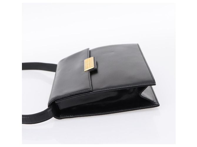 Borsa a tracolla Christian Dior in pelle nera e oro Auth 200949 Nero D'oro - vista 3