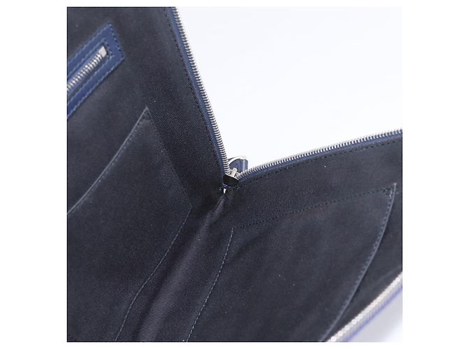 Borsa a pochette VALENTINO Canvas Navy Silver Auth BA15372A Argento Blu navy - vista 20