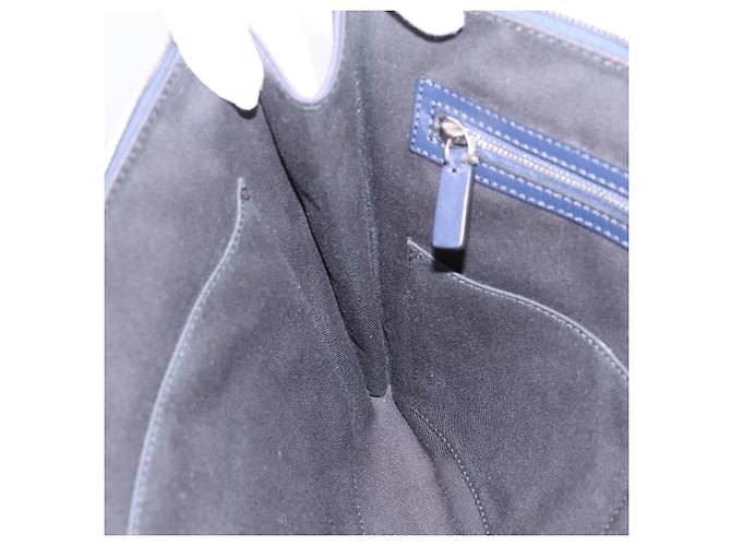 Borsa a pochette VALENTINO Canvas Navy Silver Auth BA15372A Argento Blu navy - vista 21