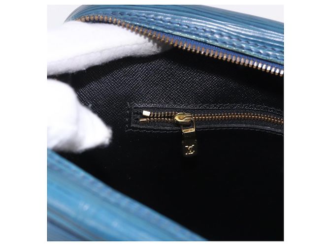 LOUIS VUITTON Epi Porte Documents Voyage Business Bag Blue M54475 LV Auth 199049 - vista 22