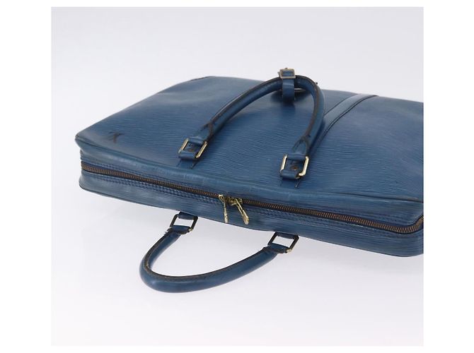 LOUIS VUITTON Epi Porte Documents Voyage Business Bag Blue M54475 LV Auth 199049 - vista 6