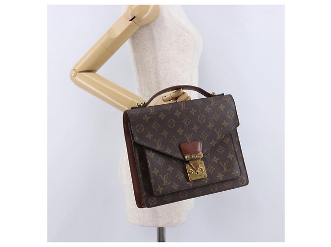 LOUIS VUITTON Monogram Monceau28 Hand Bag M51185 LV Auth 197753 Monogramma - vista 25