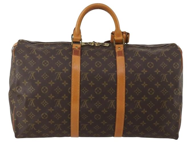 LOUIS VUITTON Monogram Keepall 50 Boston Bag M41426 LV Auth 197000 Monogramma - vista 2